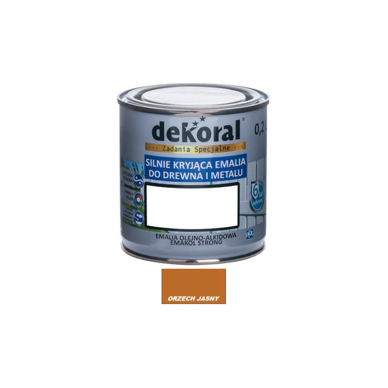 Farba olejna EMAKOL STRONG 0,2L orzech jasny BAWEMA10.27
