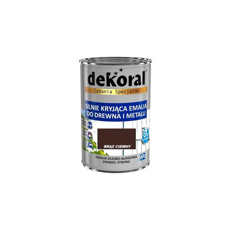 Farba olejna EMAKOL STRONG 0,9L ciemny brąz BAWEMA10.29