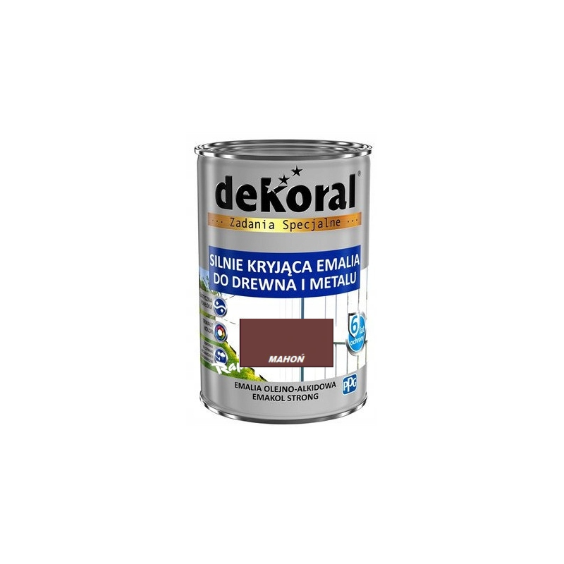 Farba olejna EMAKOL STRONG 0,9L mahoń BAWEMA10.37