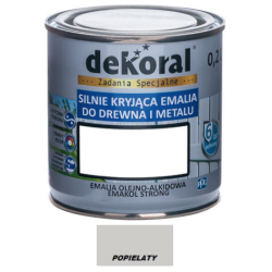 Farba olejna EMAKOL STRONG 0,2L popielaty BAWEMA10.39