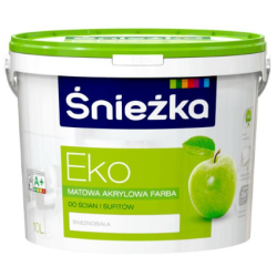 Emulsja akrylowa do ścian i sufitów ŚNIEŻKA EKO 5L biała BAWEMU10.9