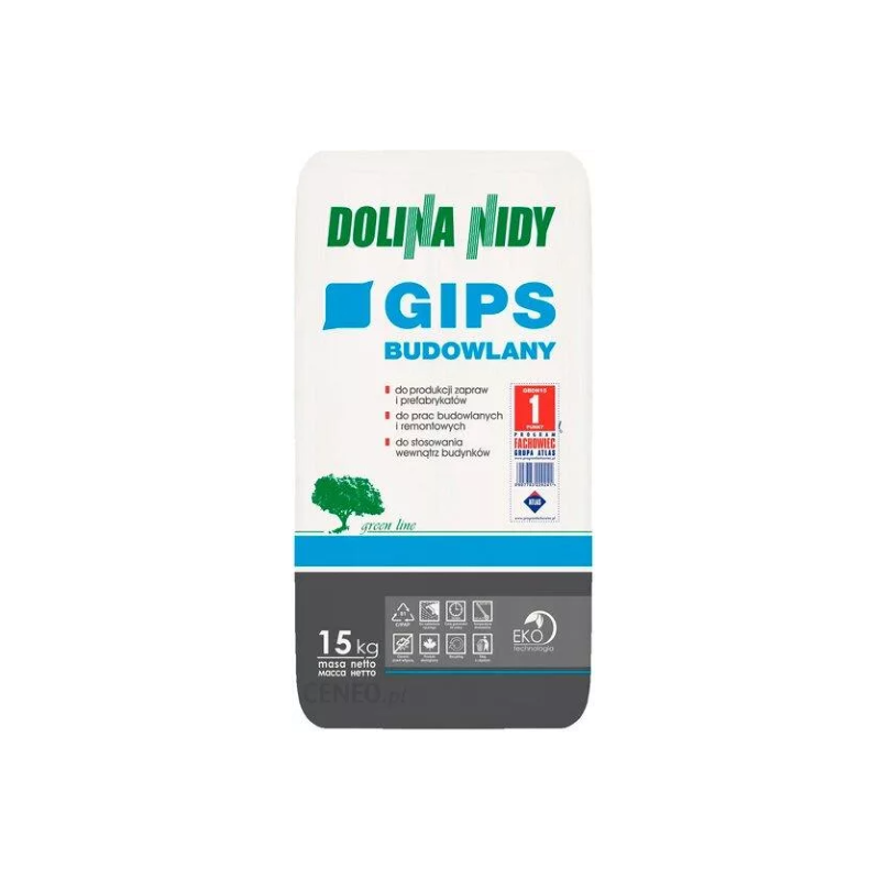 Gips budowlany DOLINA NIDY 15kg BAWGIP10.6