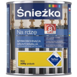 Śnieżka na rdzę 0,65L żółta połyskBAWPOL10.11