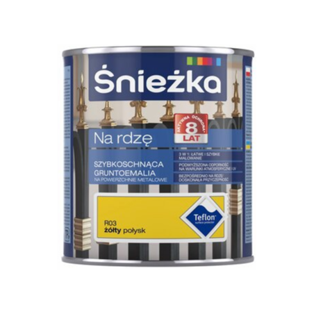 Śnieżka na rdzę 0,65L żółta połyskBAWPOL10.11