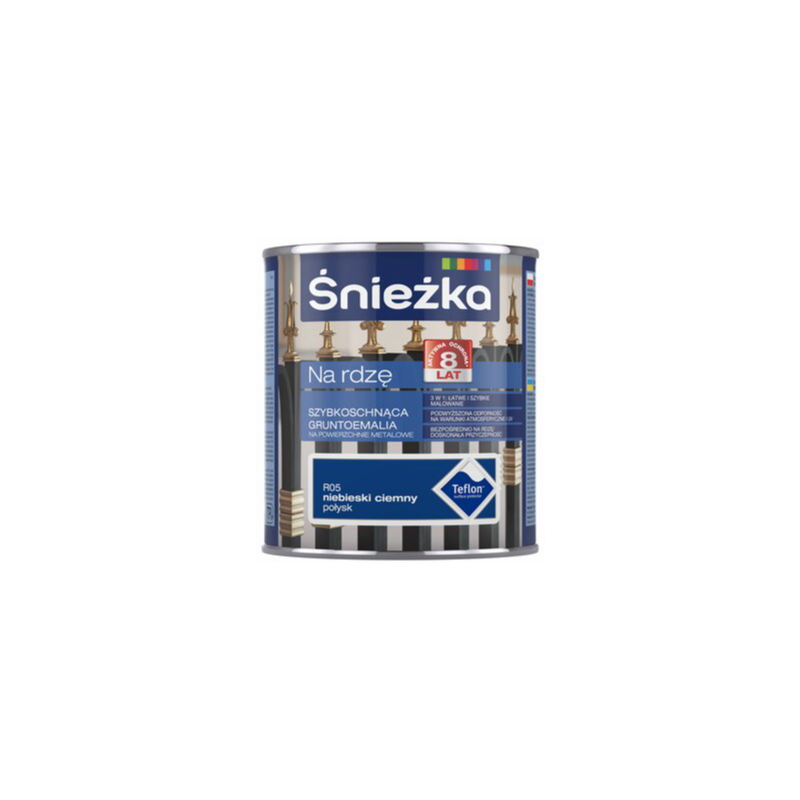 Śnieżka na rdzę 0,65L niebieska połysk BAWPOL10.9