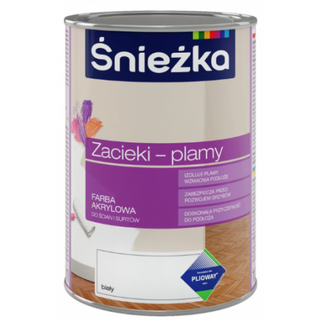 Śnieżka na zacieki i plamy biała 1L BAWSNI10.2