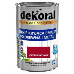 Farba olejna EMAKOL STRONG 0,9L czerwony karminowy BAWEMA10.10