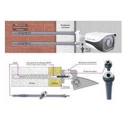 Mocowanie do elewacji EBOLT 12x160 z gwintem M5 EBZ12160M5P25