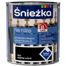 Śnieżka na rdzę 0,65L czarna połysk BAWPOL10.7