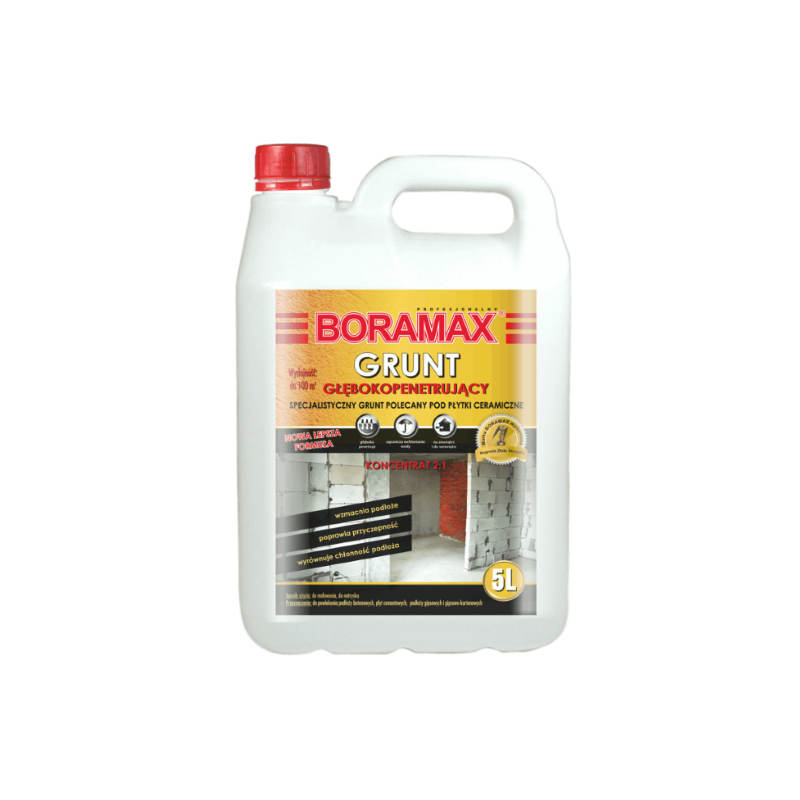 Grunt głęboko penetrujący BORAMAX 5L X7-GRUNTGP5,0