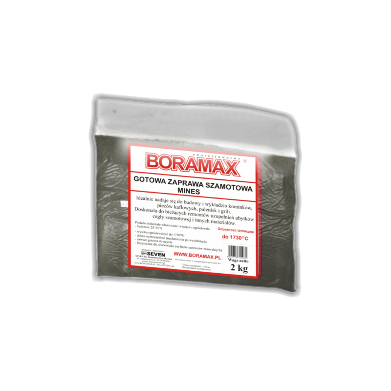 Gotowa zaprawa szamotowa 2 kg BORAMAX  X7-SZAMOT2,0