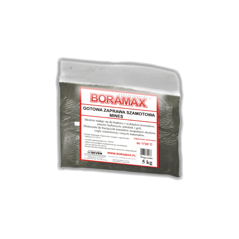 Gotowa zaprawa szamotowa 5 kg BORAMAX  X7-SZAMOT5,0