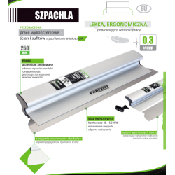 SZPACHLA ALUMINIOWA 250X0,3MM POWERMAX S-73592