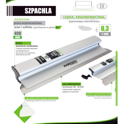 Szpachla aluminiowa POWERMAX 0,3mm 400mm STSZP73594