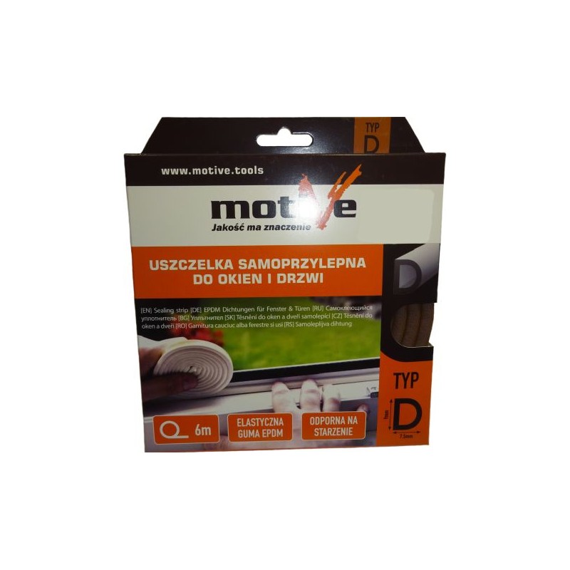 Uszczelka samoprzylepna 3-7mm z gumy EPDM USZ154.12