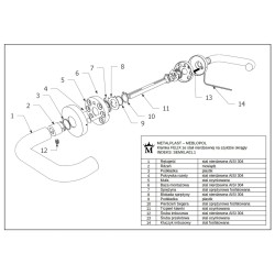 KLAMKA FELIX STAL NIERDZ.B/R D