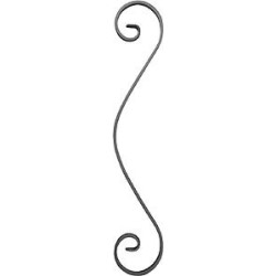 Element skrętny z płask. 12x6mm 82x445mm ART10083