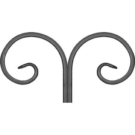 Element skrętny z płask. 12x6mm 190x100mm ART10093