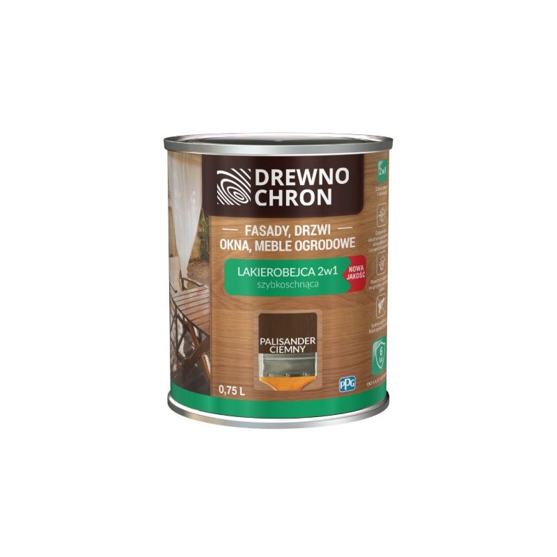 Lakierobejca DREWNO CHRON palisander 0,8l BAWLAK10.15