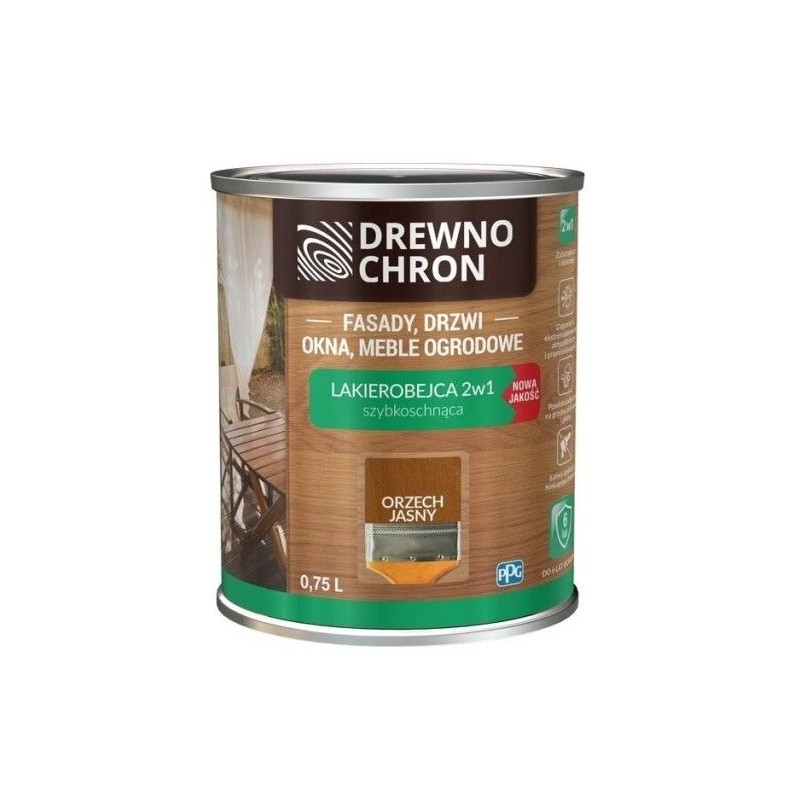 Lakierobejca DREWNO CHRON orzech ciemny 0,8l BAWLAK10.21