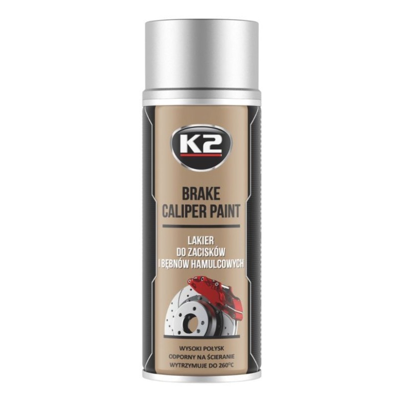 K2 BRAKE CALIPER PAINT 400ML SREBRNY – Lakier do zacisków hamulcowych