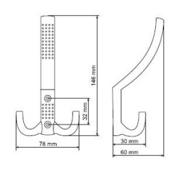 Garderobenhaken -WP11-  WIE149.60