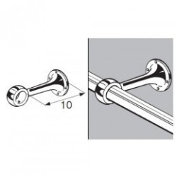 Uchwyt dystansowy przelotowy - Ø 25 chrom SZ570CR