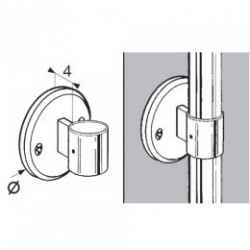 Uchwyt boczny przelotowy - Ø 32 chrom SZAC990ACHR