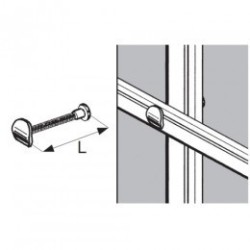 Uchwyt przelotowy - Ø 25/32 chrom SZAC979ACHR