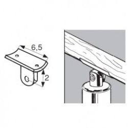 Uchwyt do poręczy rurowych - Ø 50 chrom SZ981B