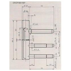 Skrzydło górne zawiasu ZAW188.33