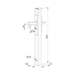 Zaczep bramowy WADUCH01.1