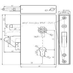 Zamek hakowy 72-55 ZAM07.04