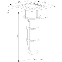 Stopa rygla EGS Economic WADSTO01.2