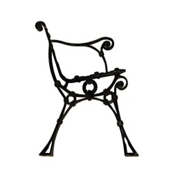 Noga aluminiowa  retro z podłokietnikiem FERNOG21.4