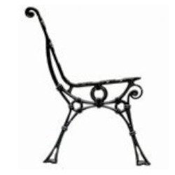 Noga aluminiowa retro bez podłokietnika FERNOG21.3