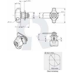 Zamek kłódkowy Ronis 22500 ZAM157.10