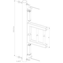 Zawias M12 sprężynowy do furtek SWING40  WADZAW01.7