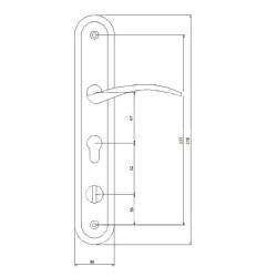 Klamka z szyldem SELLKLH1P