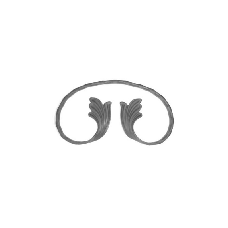 Element skrętny C z liśćmi ART07231