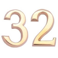 Cyfra mosiężna 20 cm IR-CYM20