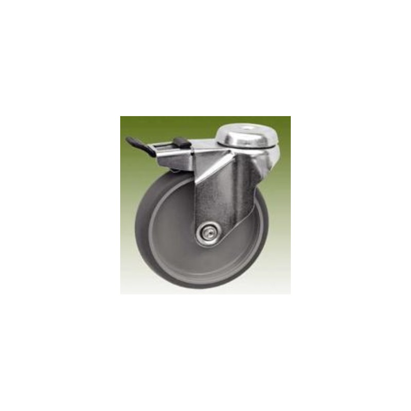 Kółko skrętne fi 75 z hamulcem RR3016-75