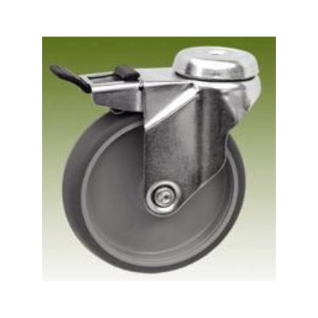 Kółko skrętne fi 75 z hamulcem RR3016-75