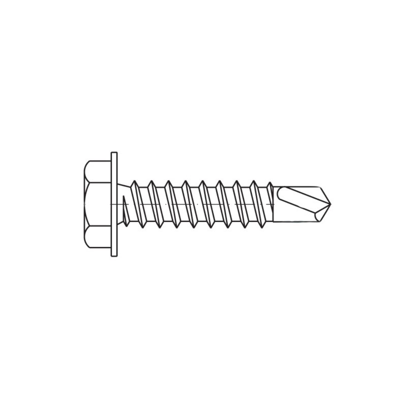 Blachowkręt z łbem sześciokątnym 6,3x38mm WKBL79.01