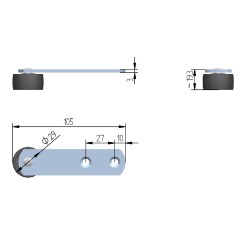Rolka pionowa Φ29 ROL205.5