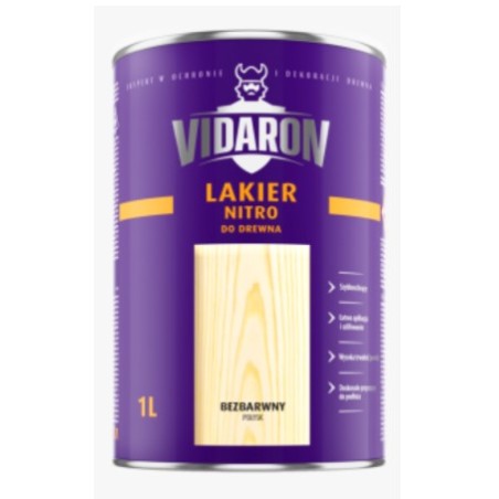 Lakier VIDARON nitro bezbarwny 0,25L BAWLAK10.23