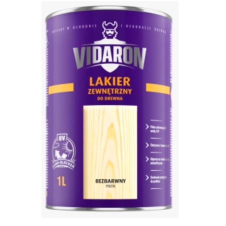 Lakier VIDARON zewnętrzny bezbarwny 0,2L BAWLAK10.5
