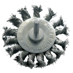 Szczotka tarczowa fi 75mm z trzpieniem X32447