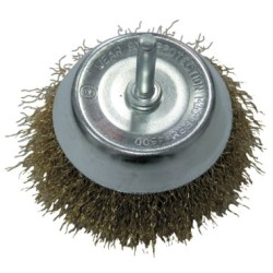 Szczotka doczołowa fi 50mm z trzpieniem mosiądzowana X32845