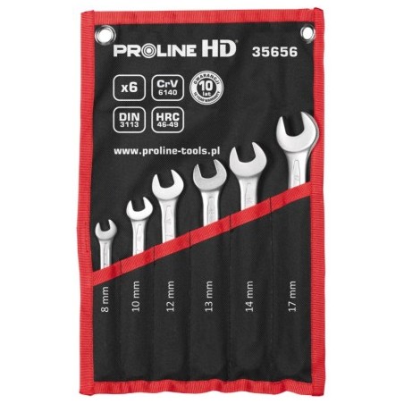 Zestaw kluczy oczkowo-płaskich 8-17mm X35656